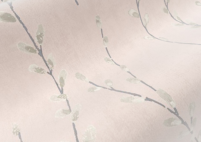 Willow Field, Pastel Pink - Roman Blind - Image 4